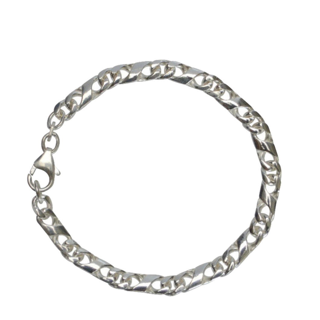 Armband Infinity Link 925 Silber 5,4 mm / 19 cm