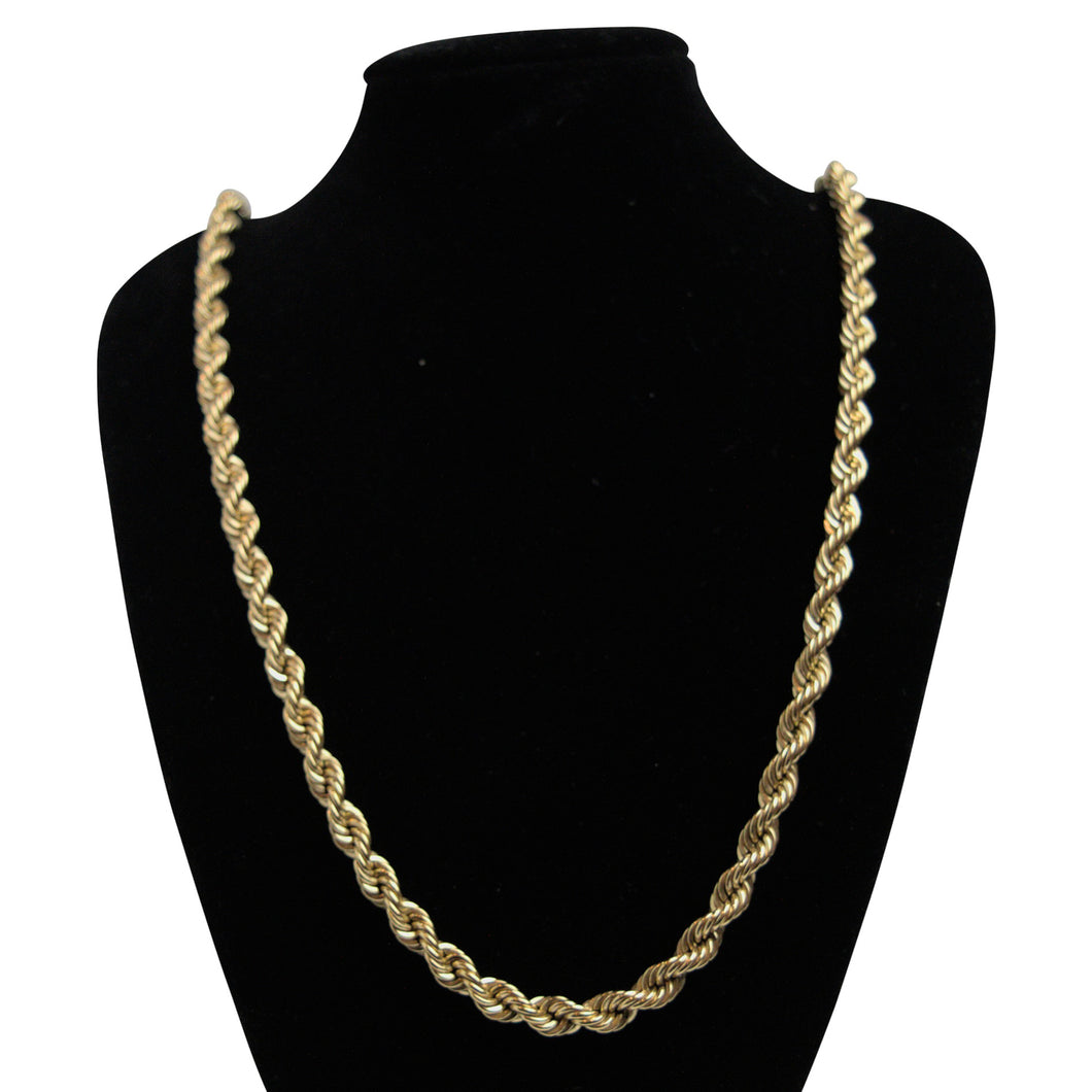 Kette Collier Kordel 585 Gelbgold 5,4 mm / 60 cm