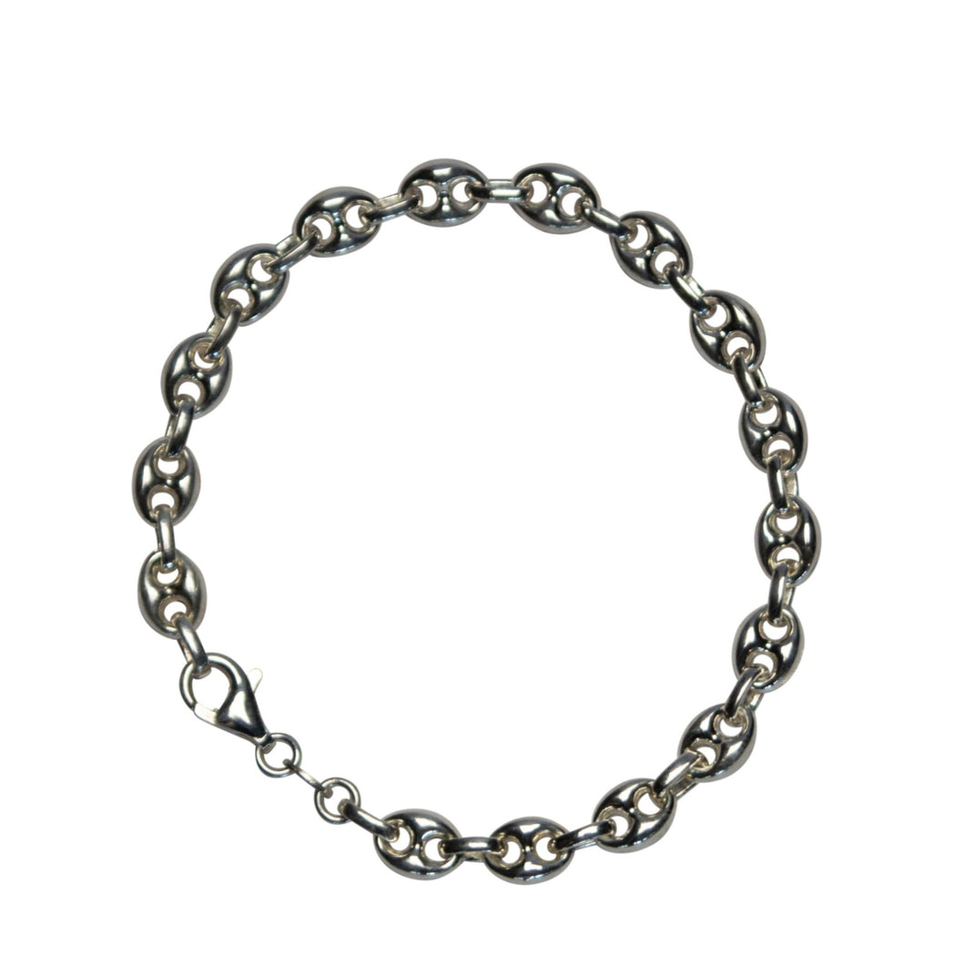 Armband Gucci Link 925 Silber 6,4 mm / 19 cm