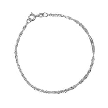 Lade das Bild in den Galerie-Viewer, Armband Singapur 925 Silber 2,2 mm / 19 cm
