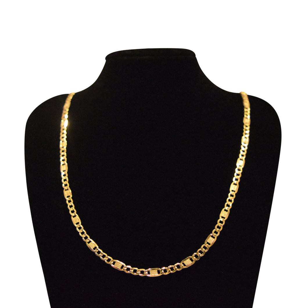 Kette Collier Fantasie 375 Gelbgold 3,8mm / 55 cm