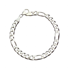 Lade das Bild in den Galerie-Viewer, Armband Figaro 925 Silber 6 mm / 19 cm
