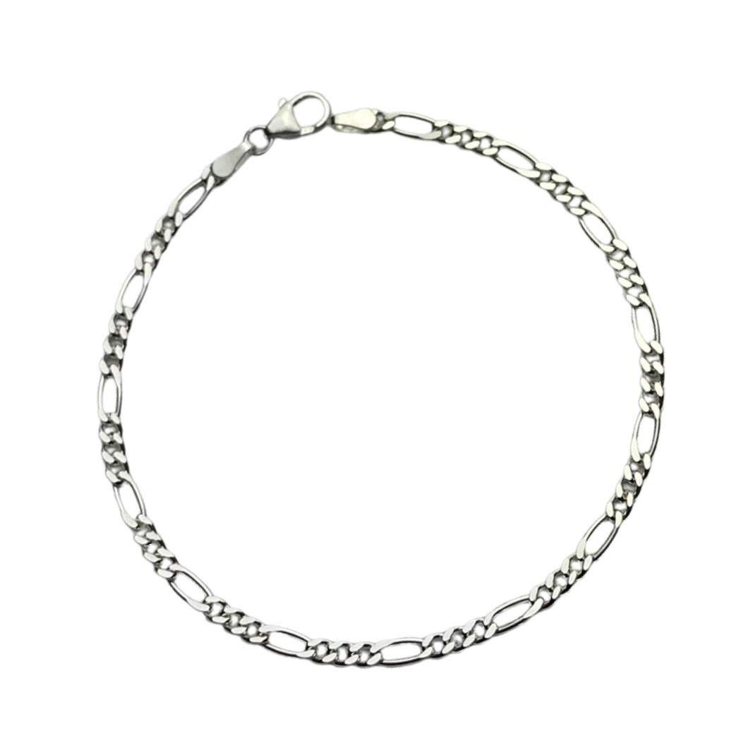 Armband Figaro 925 Silber 2,8 mm / 19 cm