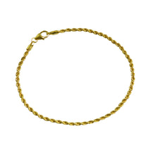 Lade das Bild in den Galerie-Viewer, Armband Kordel 333 Gelbgold 2,1 mm / 18,5 cm
