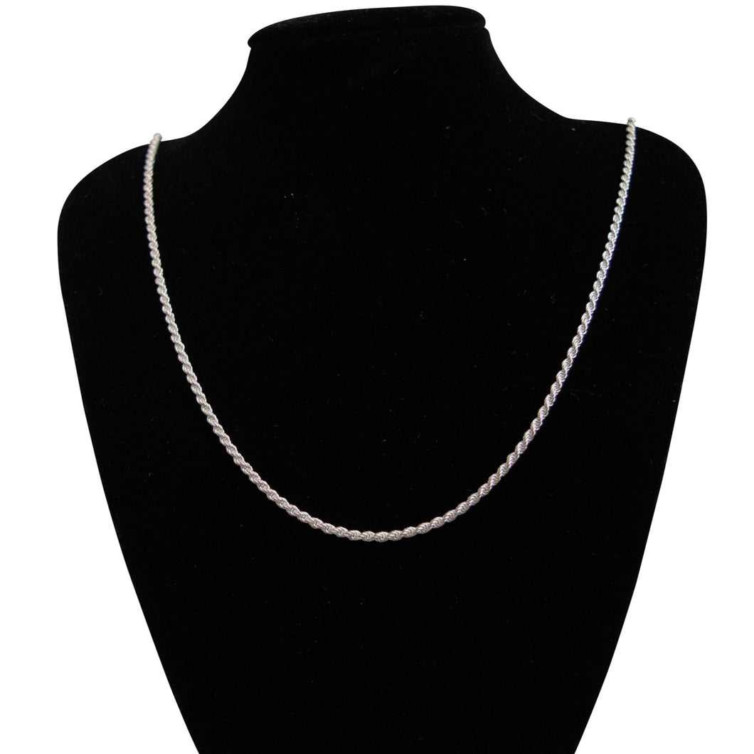 Kette Collier Kordel 925 Silber 2 mm/ 60 cm